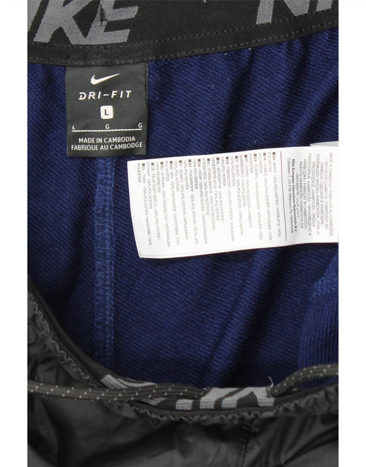 Nike Træningsdragt bukser til mænd Joggers Large Blue Colourblock Polyester