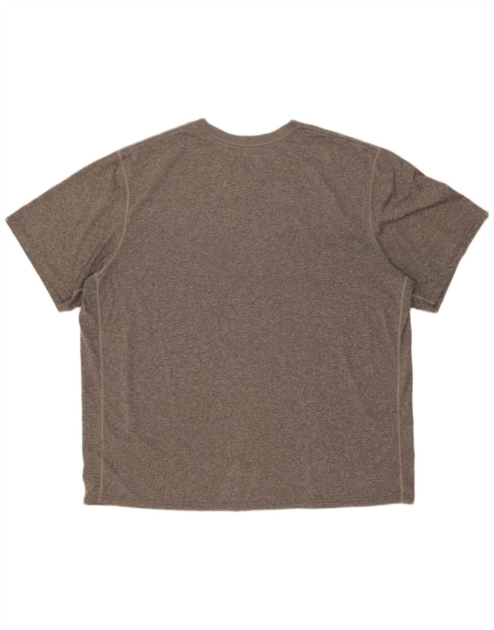 Nike Herre Dri Fit T-shirt Top 2XL Grå Flecked Polyester