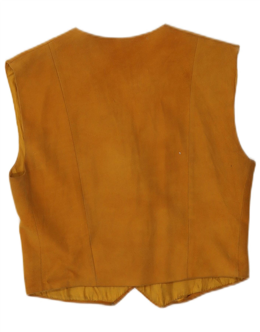 Vintage dame ruskind vest UK 8 Small Beige