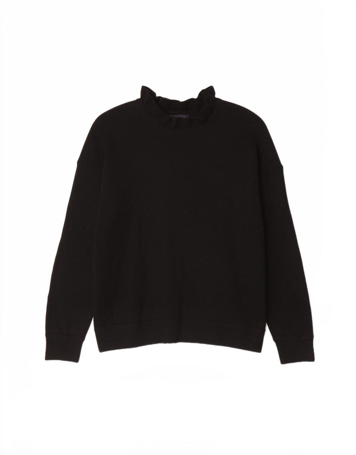 Marks & Spencer Dame Turtle Neck Jumper Sweater UK 16 Large Black