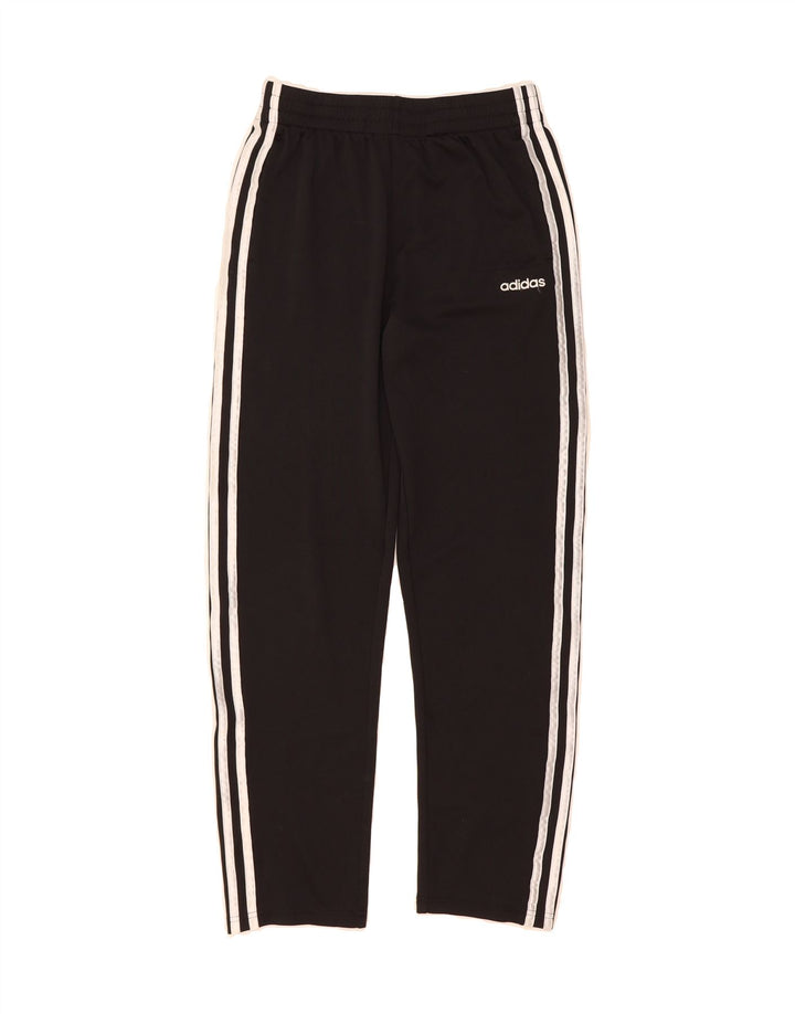 ADIDAS Boys Tracksuit Trousers 14-15 Years  Black Polyester Vintage Adidas and Second-Hand Adidas from Messina Hembry 