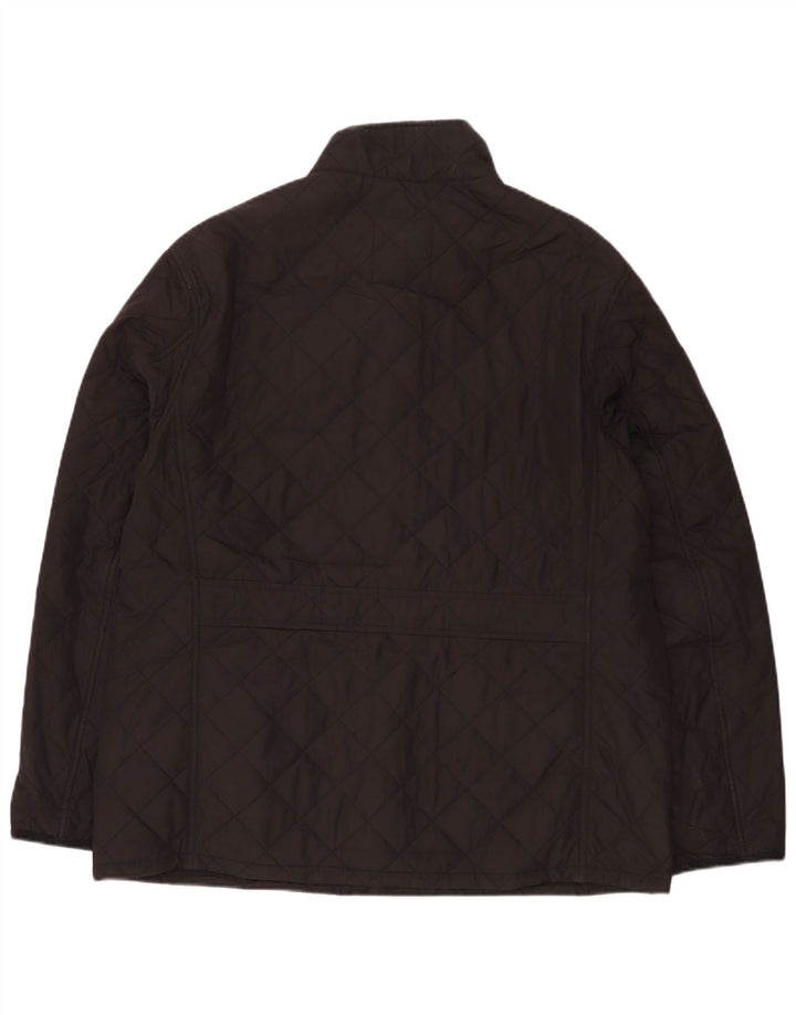Marks & Spencer Herre quiltet jakke UK 42 XL Sort Polyester