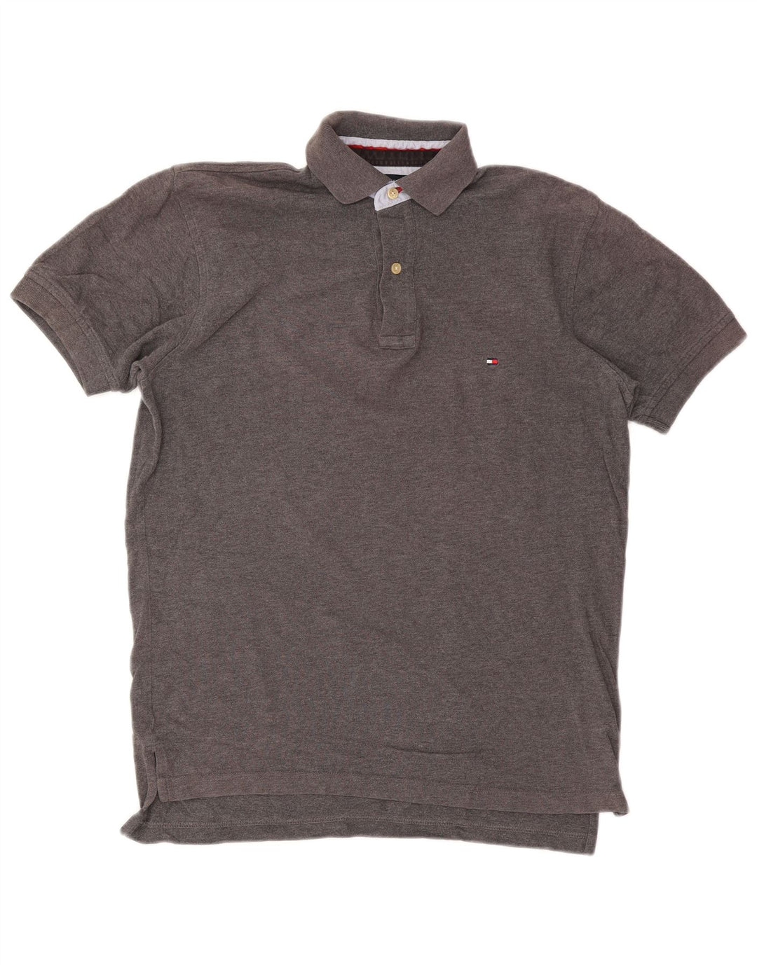 Tommy Hilfiger Herre Polo Shirt Lille Grå Bomuld