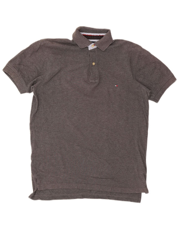 Tommy Hilfiger Herre Polo Shirt Lille Grå Bomuld