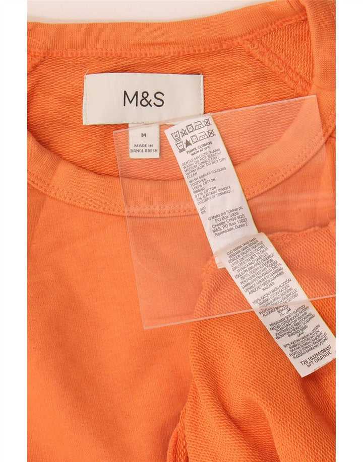 Marks & Spencer Herre sweatshirt Jumper Medium Orange Bomuld