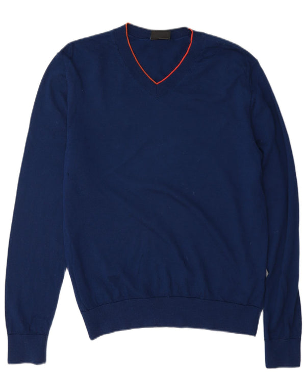Paul Smith Herre V-hals sweater Medium Marineblå Uld