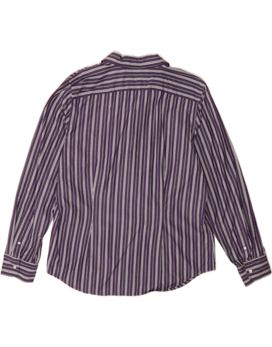 CHAPS Womens Shirt UK 18 XL Purple Striped Cotton Vintage Chaps and Second-Hand Chaps from Messina Hembry 
