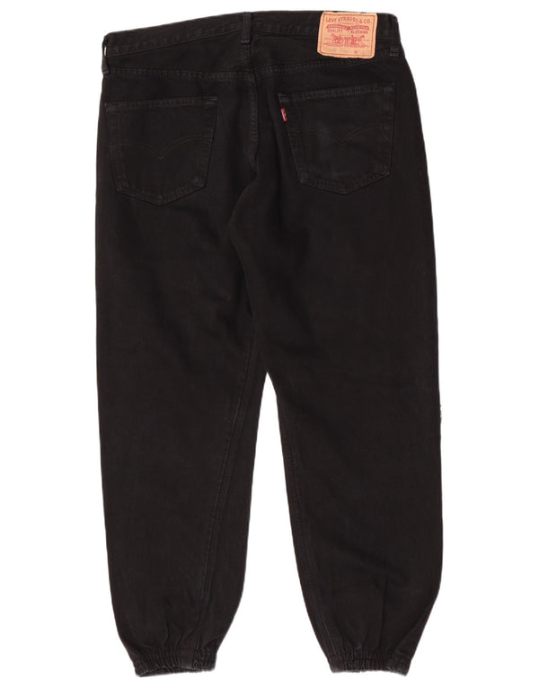 Levi's Womens 512 joggers tilspidsede jeans W36 L27 sort bomuld