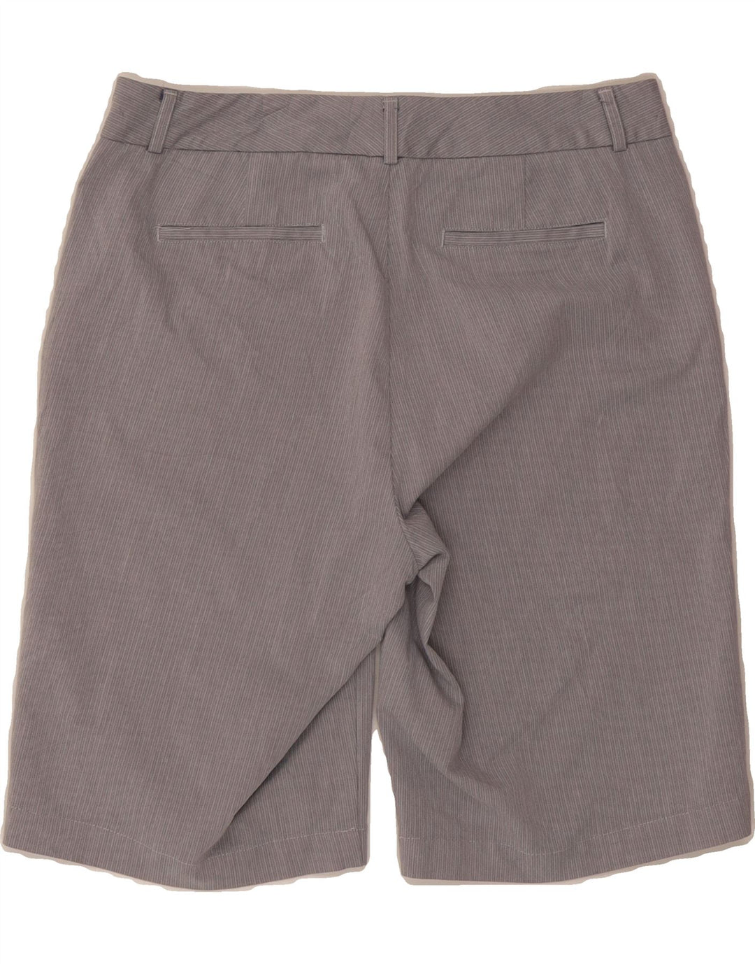 DOCKERS Womens Casual Shorts US 8 Medium W30 Grey Pinstripe Cotton Vintage Dockers and Second-Hand Dockers from Messina Hembry 