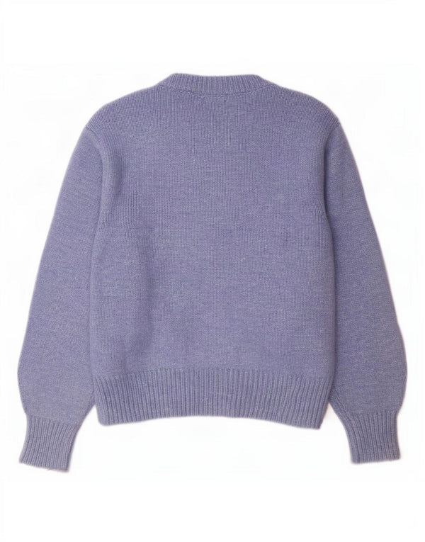 Marks & Spencer dame sweater med rund hals i overstørrelse UK 14 Medium Blue