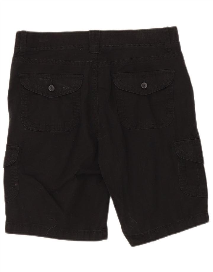 Lee Womens Relaxed Fit Cargo Shorts US 8 Medium W30 Black Bomuld