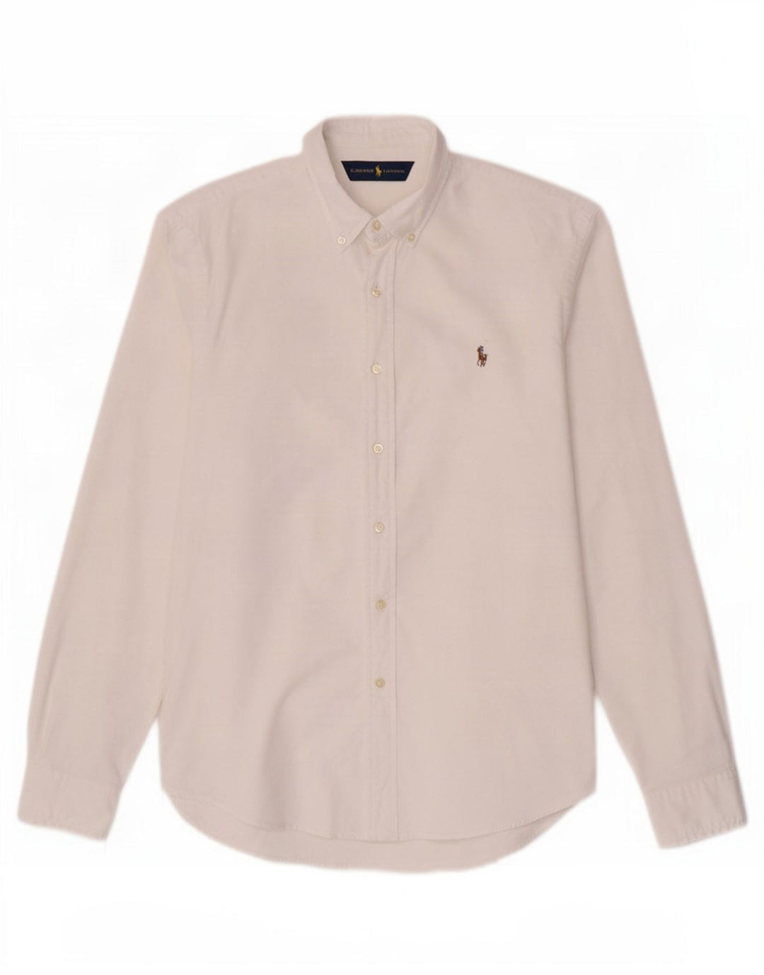 Ralph Lauren Stretch Oxford Slim Fit skjorte til mænd, stor hvid