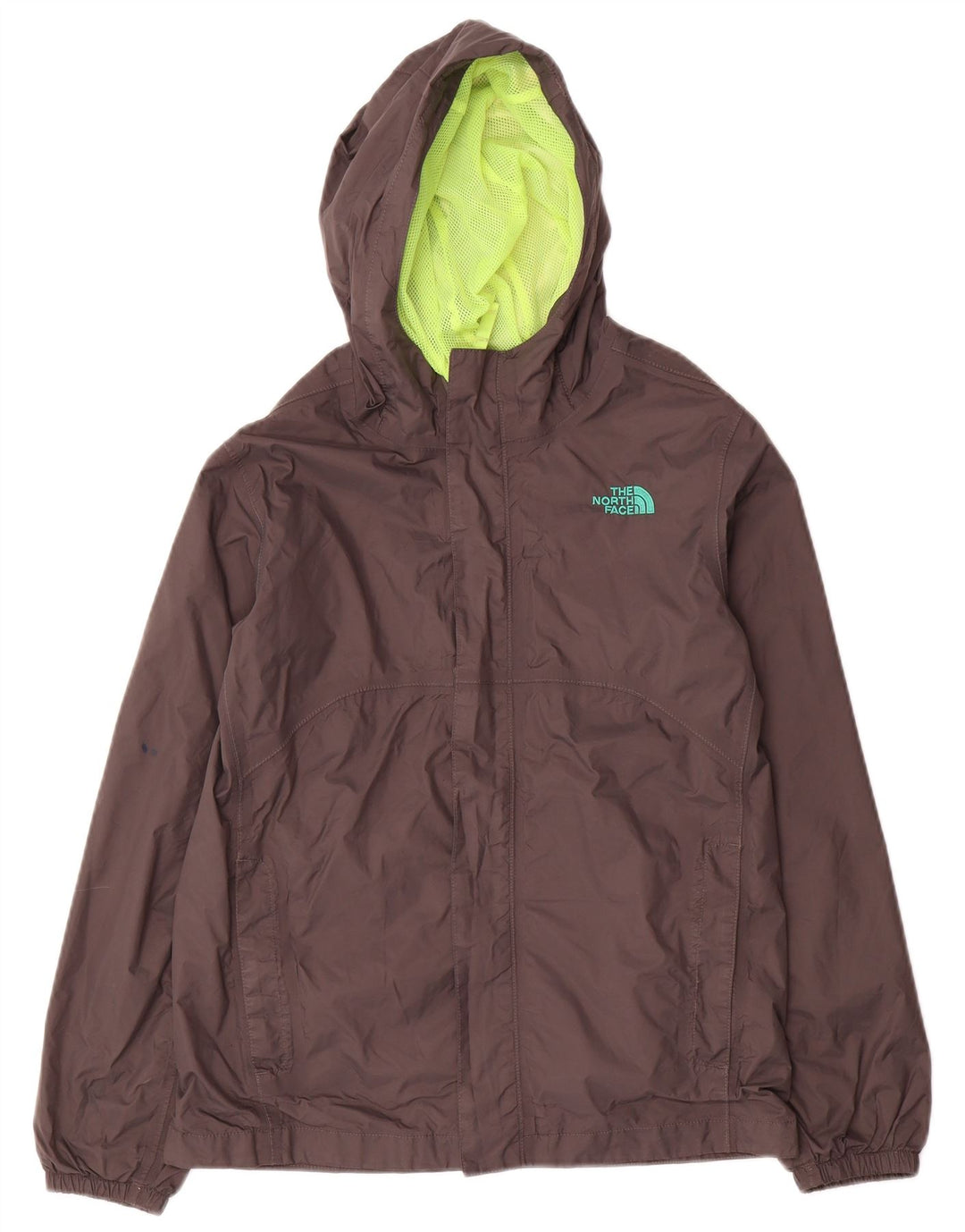 THE NORTH FACE Regnjakke med hætte til drenge 14-15 år Stor sort nylon