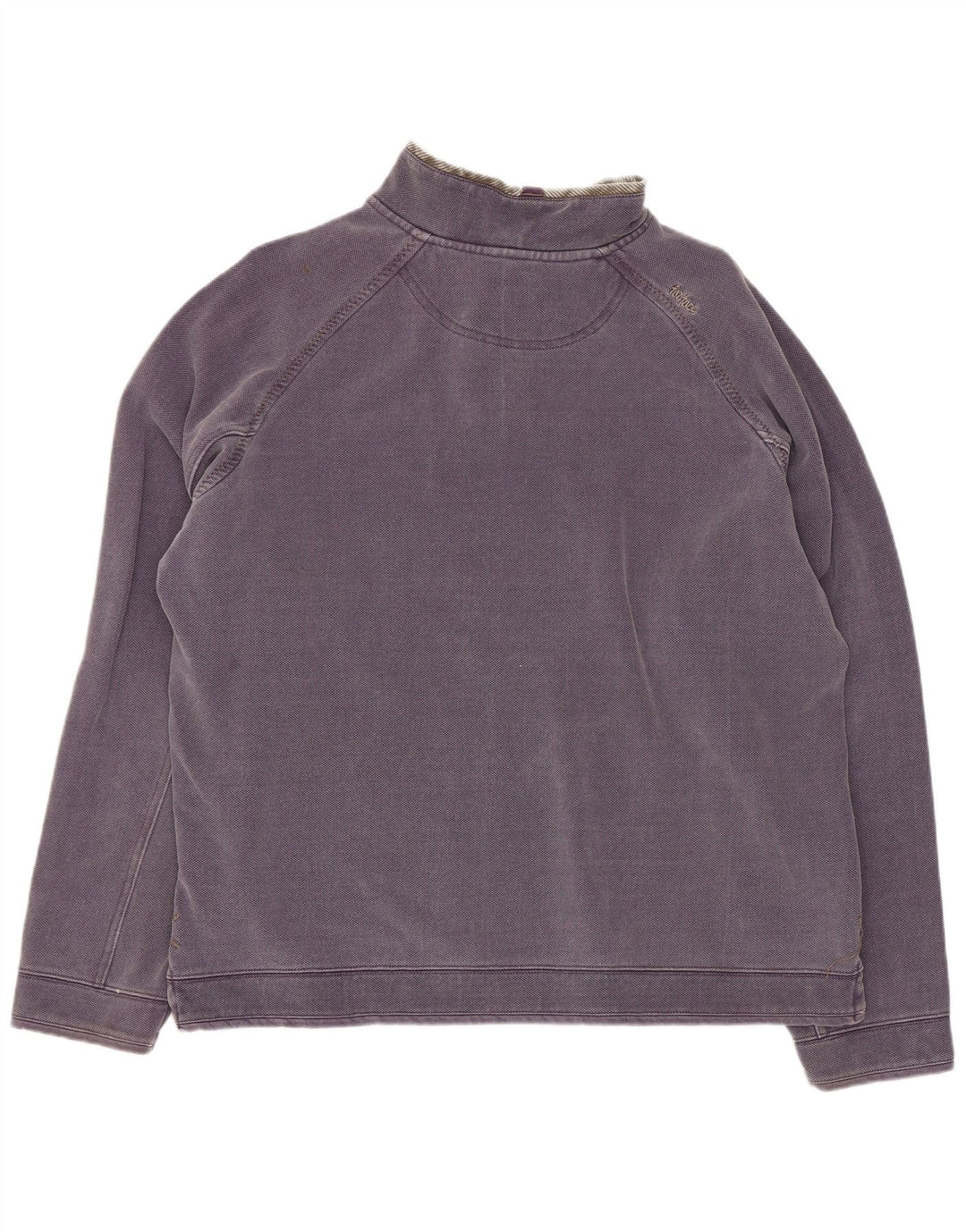 Fedt ansigt til mænd med lynlås-sweatshirt Jumper medium lilla bomuld