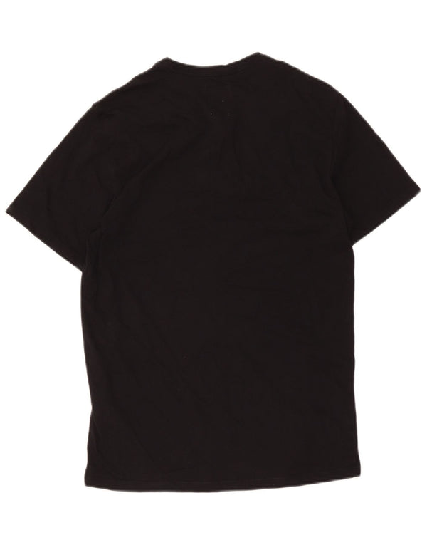 Guess Herre grafisk T-shirt top UK 34 XS sort bomuld