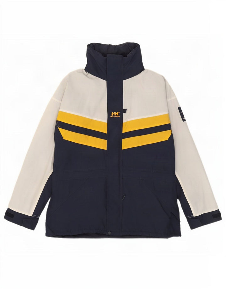 Helly Hansen Herre Windbreaker Jacket UK 38 Medium Navy Blue Colourblock