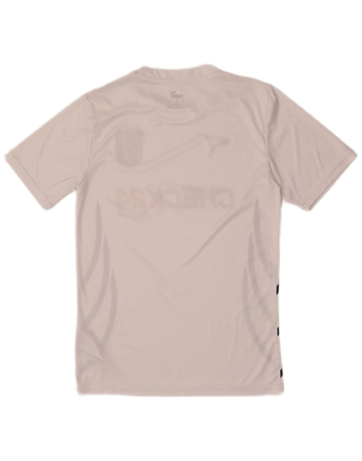Puma Herre Deutshland Grafisk T-Shirt Top Lille hvid Colourblock Polyester