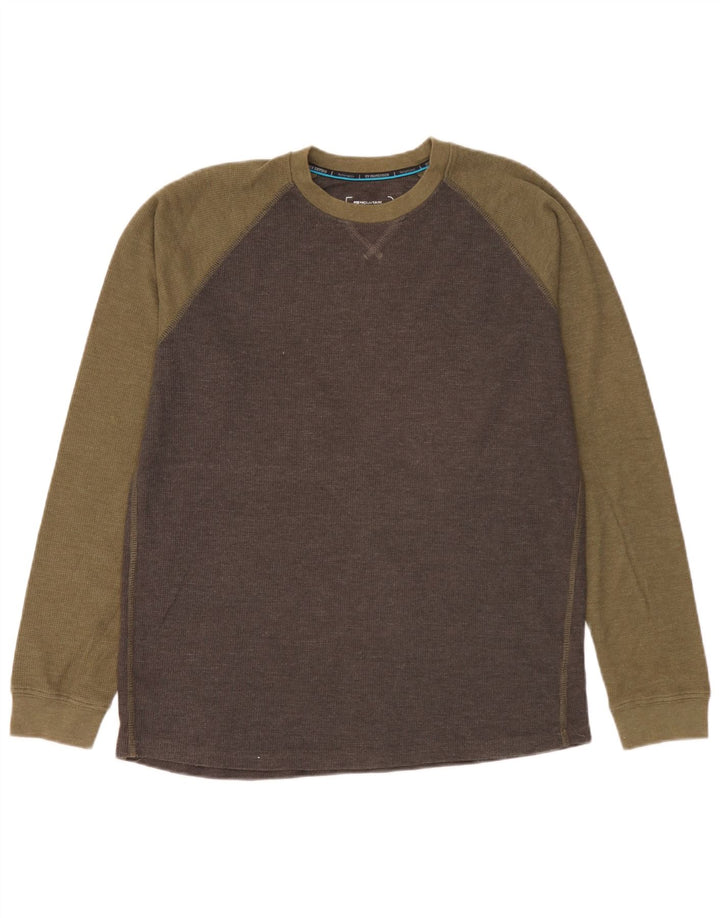 Mountain Warehouse Herre IsoCool Top Langærmet Stor Grå Colourblock