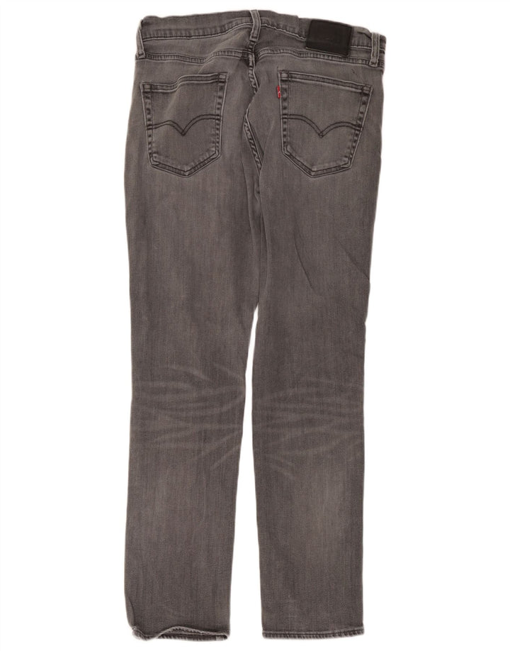 Levi's Slim Jeans til mænd W34 L32 Grå bomuld