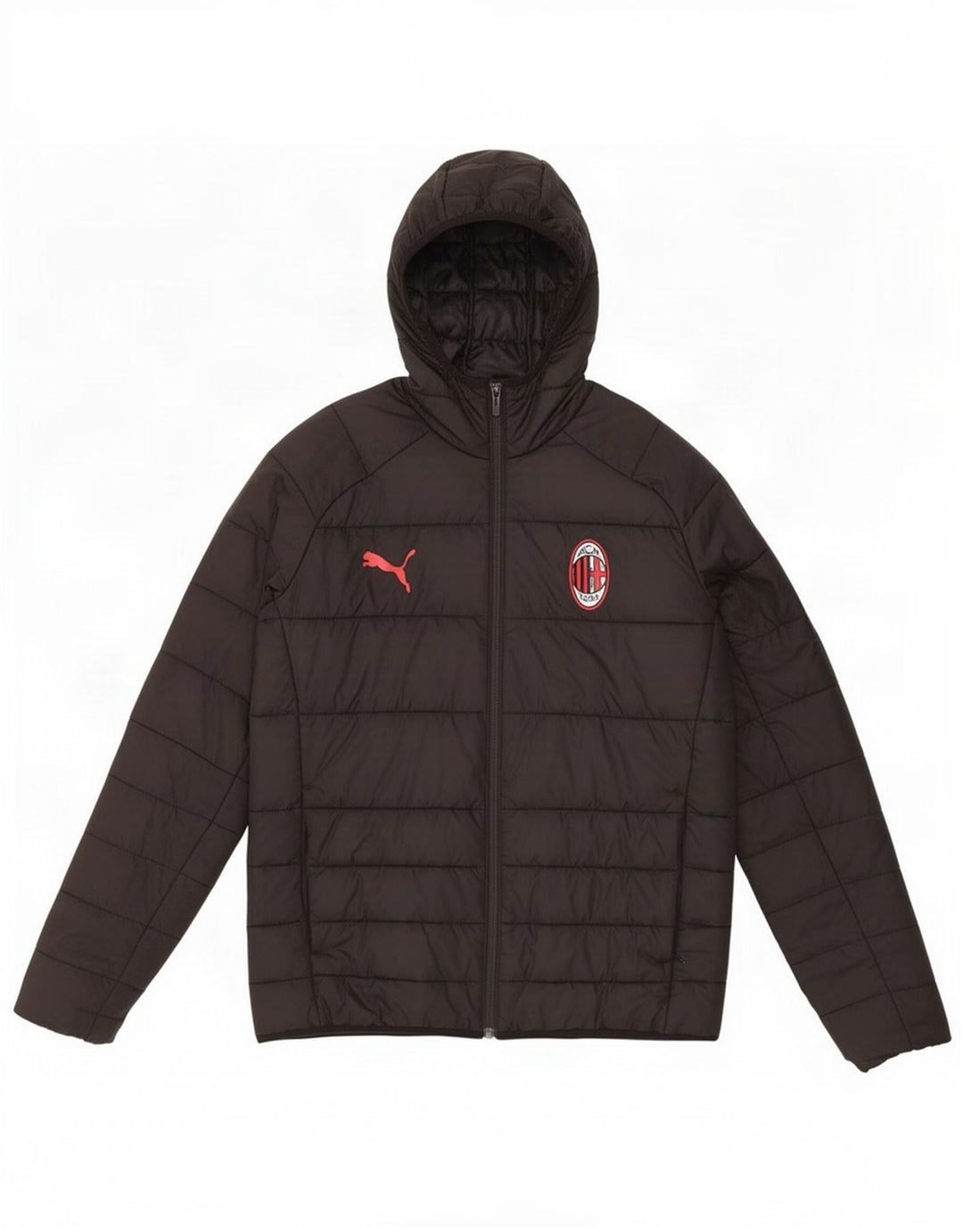 Puma Boys AC Milan Polstret hættejakke 13-14 år Sort polyester