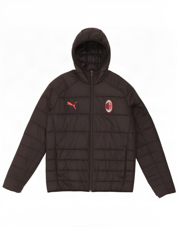 Puma Boys AC Milan Polstret hættejakke 13-14 år Sort polyester