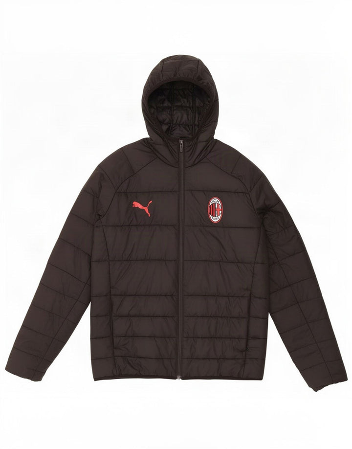 Puma Boys AC Milan Polstret hættejakke 13-14 år Sort polyester