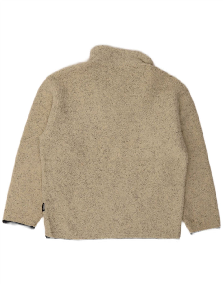 Lotto Herre lynlås hals Fleece Jumper Lille Beige Flecked Polyester