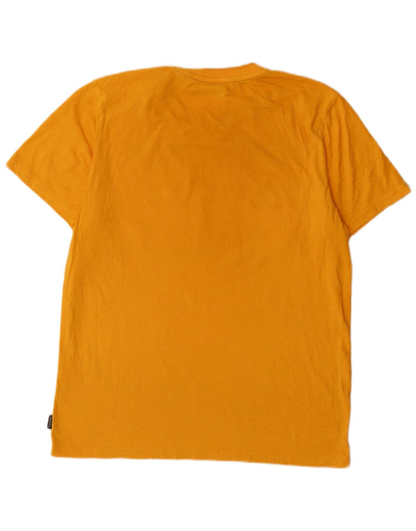Superdry Grafisk T-shirt top til mænd XL gul bomuld
