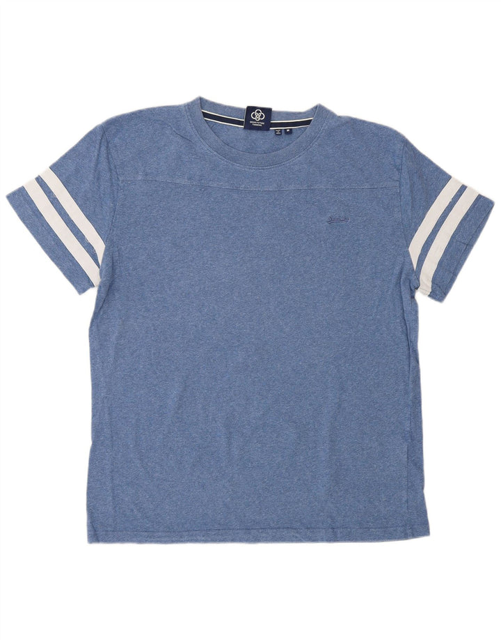 Superdry T-shirt top mellemblå bomuld