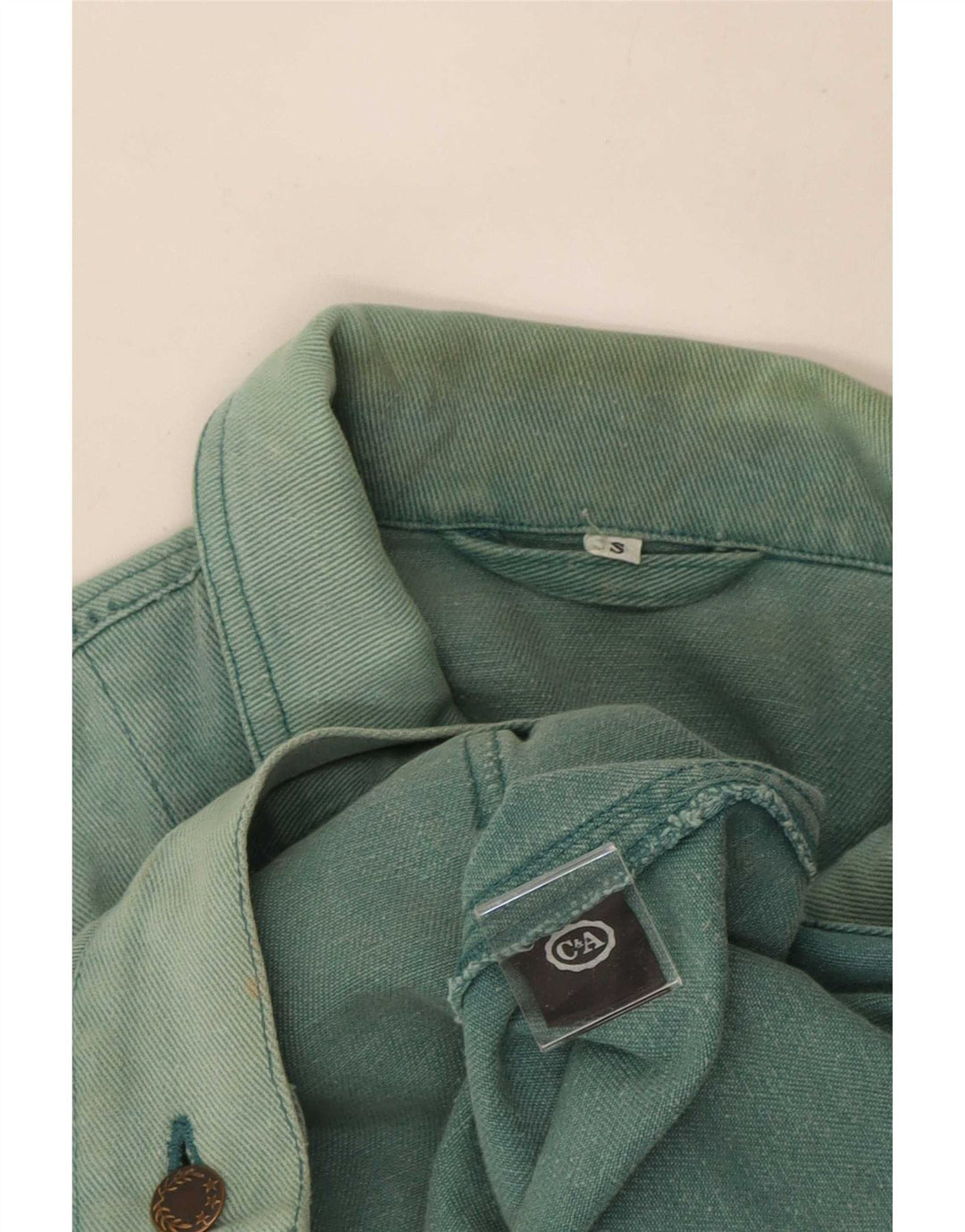 C&A Herre Denim Gilet UK 36 Small Blue Cotton