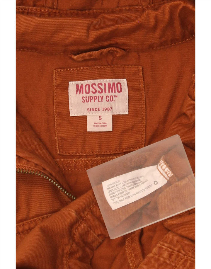 Mossimo Dame Hooded Parka Jacket UK 10 Small Brown Bomuld