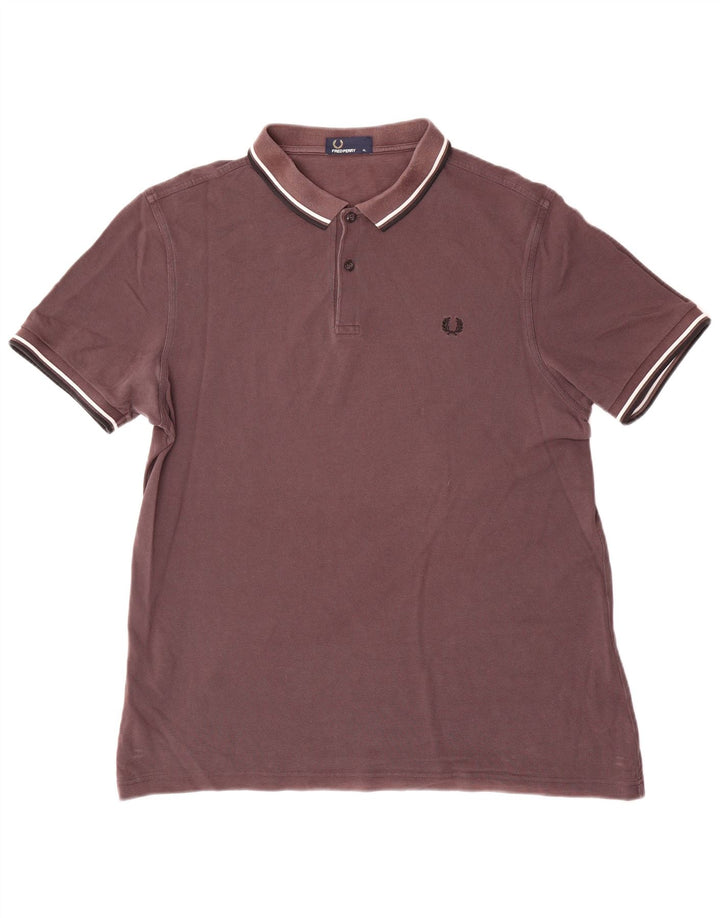 Fred Perry herre poloshirt XL brun bomuld