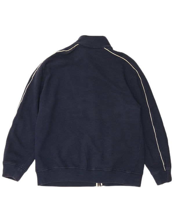 Tommy Hilfiger Herre grafisk træningsdragt topjakke XL marineblå bomuld