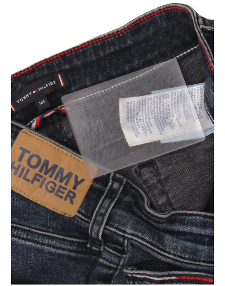 TOMMY HILFIGER Piger Skinny Jeans 13-14 år W28 L29 Marineblå Bomuld
