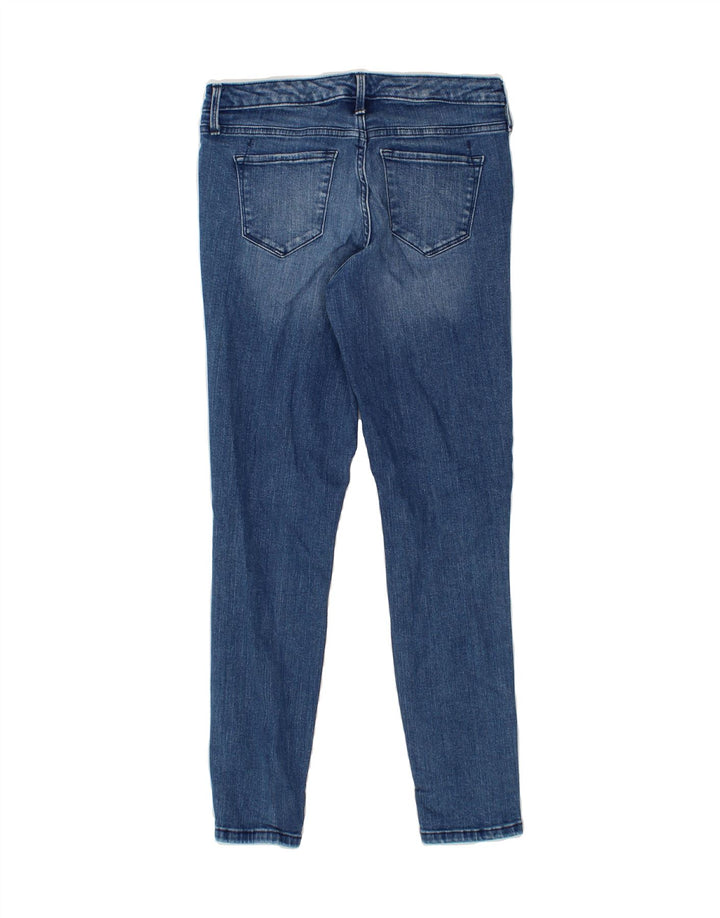 MOSSIMO Womens Distressed Mid Rise Skinny Jeans US 4 Small W26 L27 Blue Vintage Mossimo and Second-Hand Mossimo from Messina Hembry 