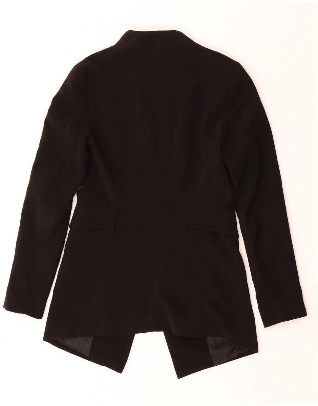 Zara Womens Open Blazer Jacket UK 6 XS Sort Polyester