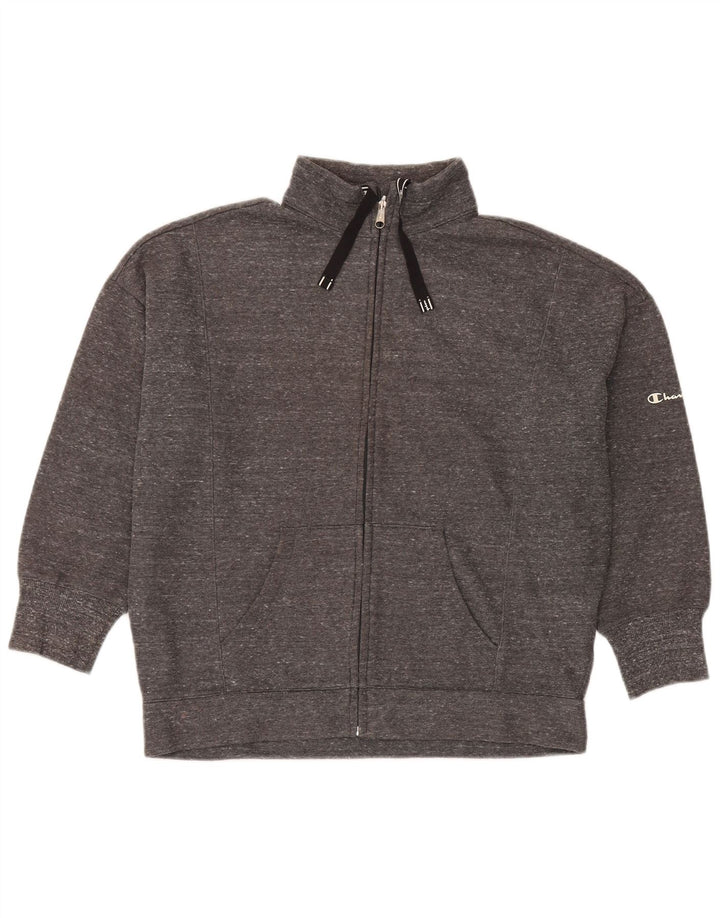 Champion Womens Oversized træningsdragt Topjakke UK 14 Medium Grey Flecked