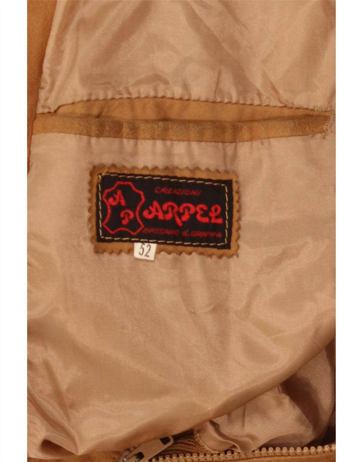 Arpel Herre Ruskind Bomber Jacket IT 52 XL Brunt Læder