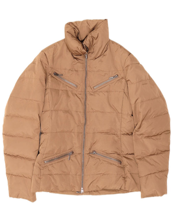 Geox Womens Respira Oversized polstret jakke UK 8 Small Beige Polyester