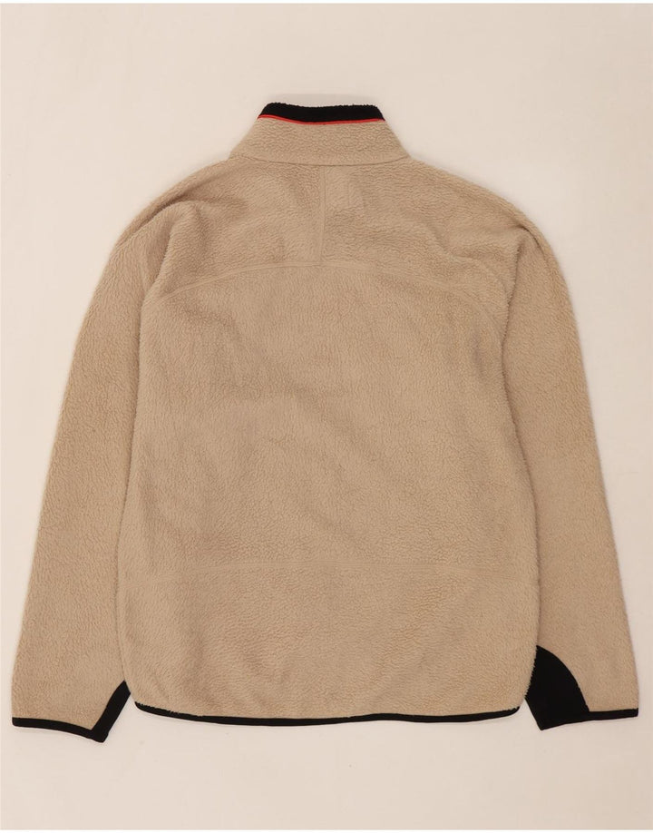 FILA Fleecejakke til mænd UK 40 Large Beige Colourblock Polyester