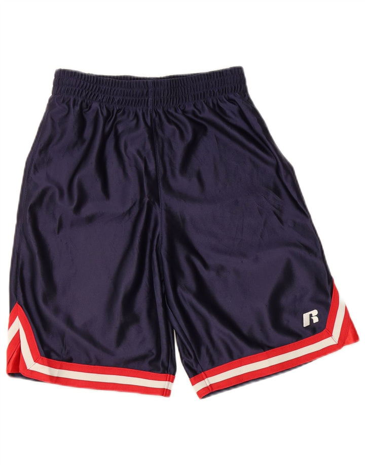 Russell Athletic Boys Sportsshorts 7-8 år Marineblå polyester