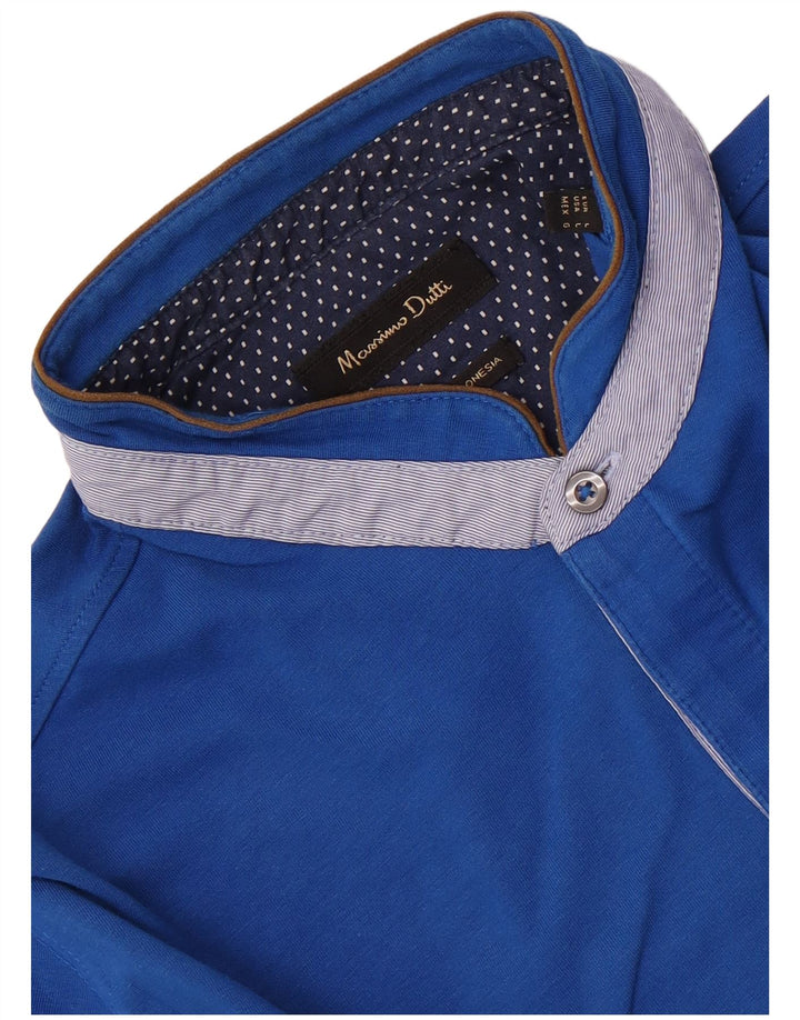Massimo Dutti Herre Polo Shirt Large Blue