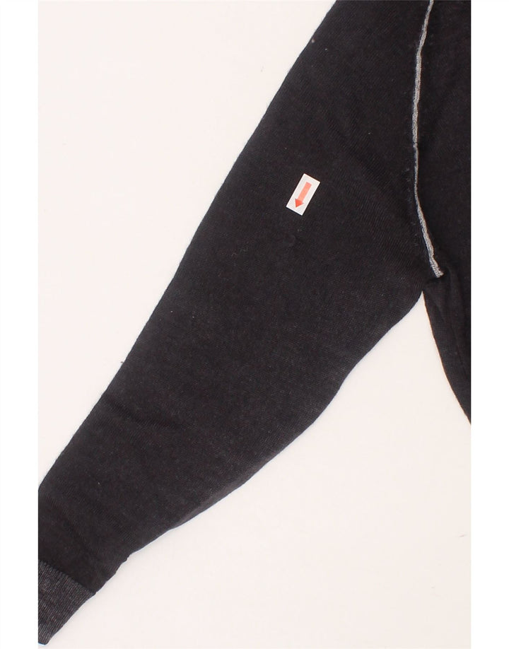 ARMANI JUNIOR Boys V-Neck Jumper Sweater 3-4 Years Grey Wool Vintage Armani Junior and Second-Hand Armani Junior from Messina Hembry 