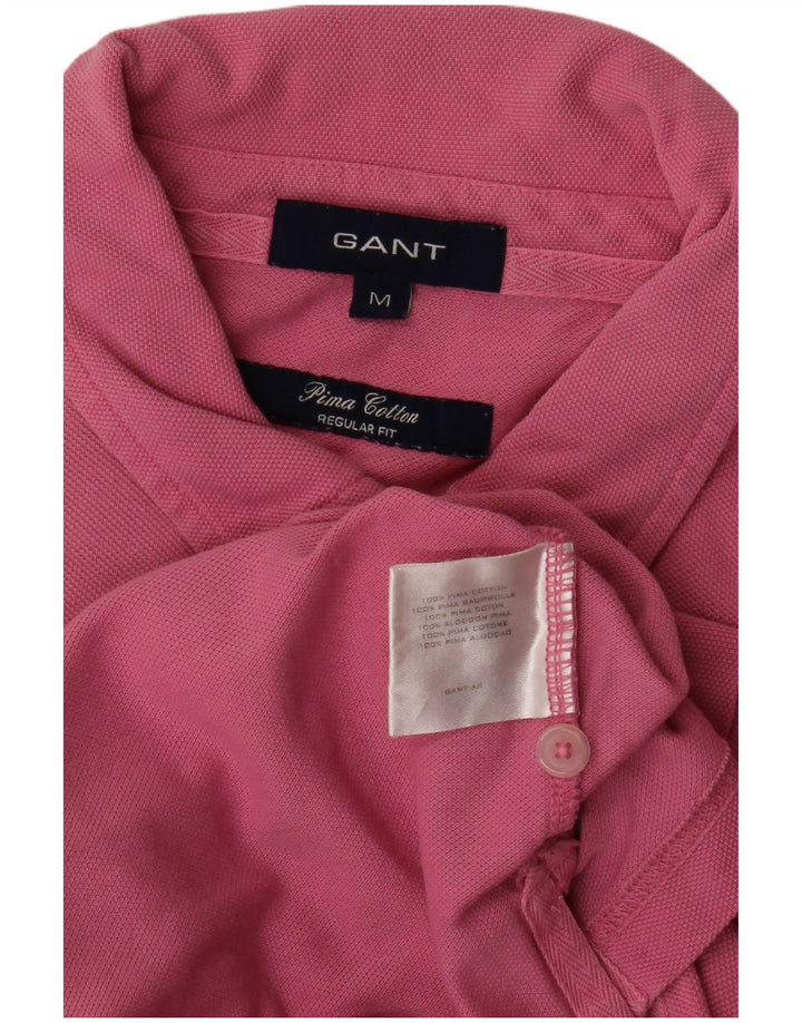 GANT Mens Regular Fit Polo Shirt Medium Pink Cotton