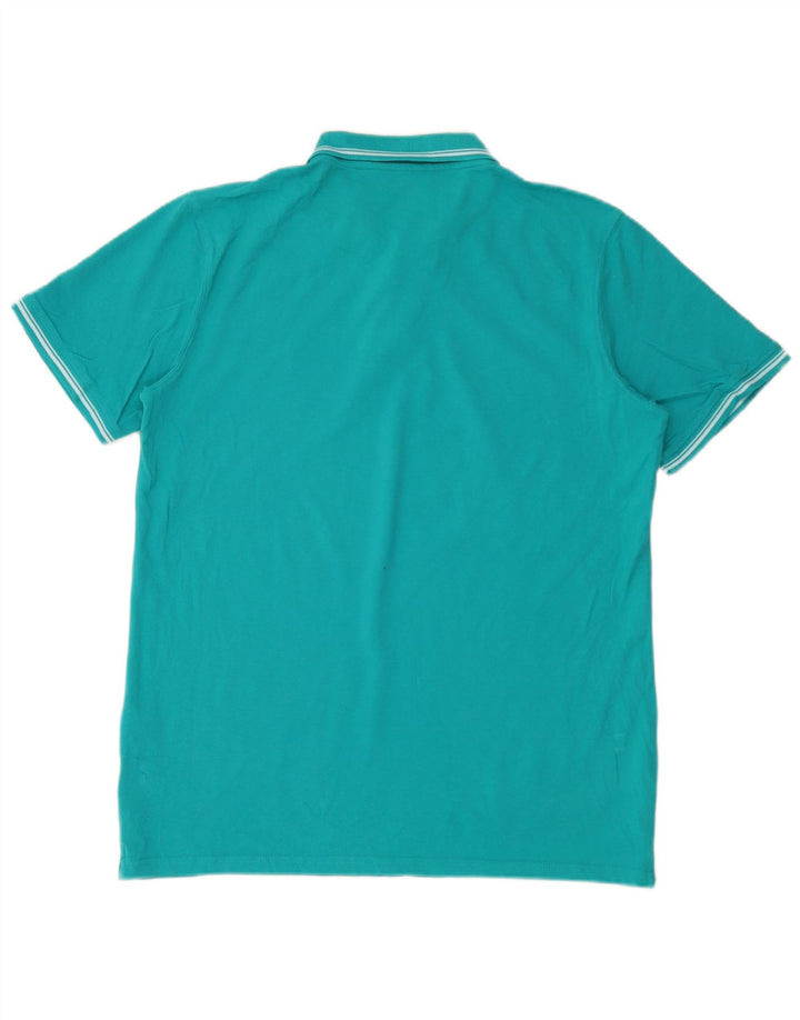 Carrera herre poloshirt 2XL turkis bomuld