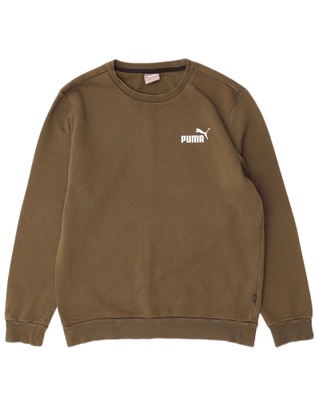 PUMA Sweatshirt til mænd, lille Khaki Bomuld