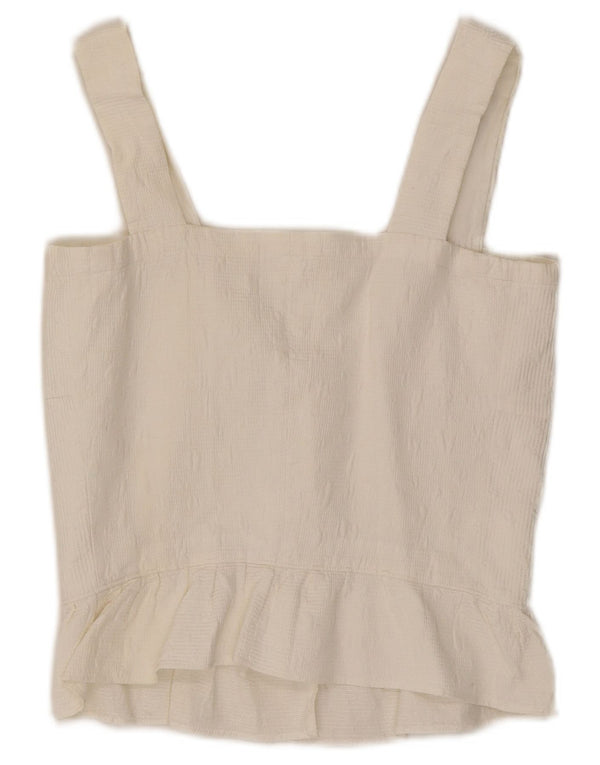 Vintage damekorsettop UK 8 Small White