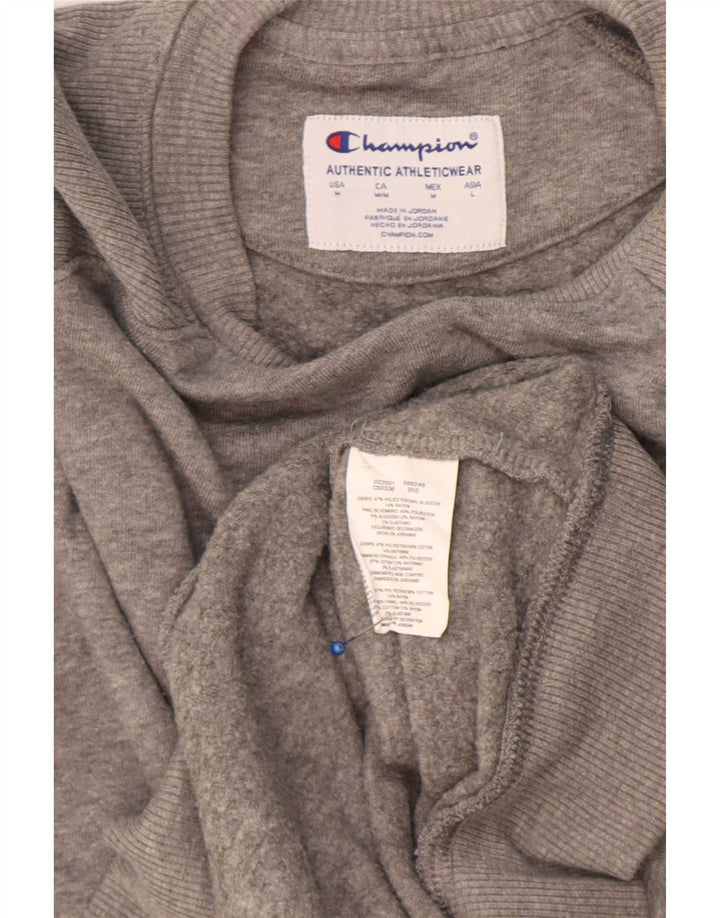 Champion Herre Sweatshirt Jumper Medium Grey Flecked Polyester
