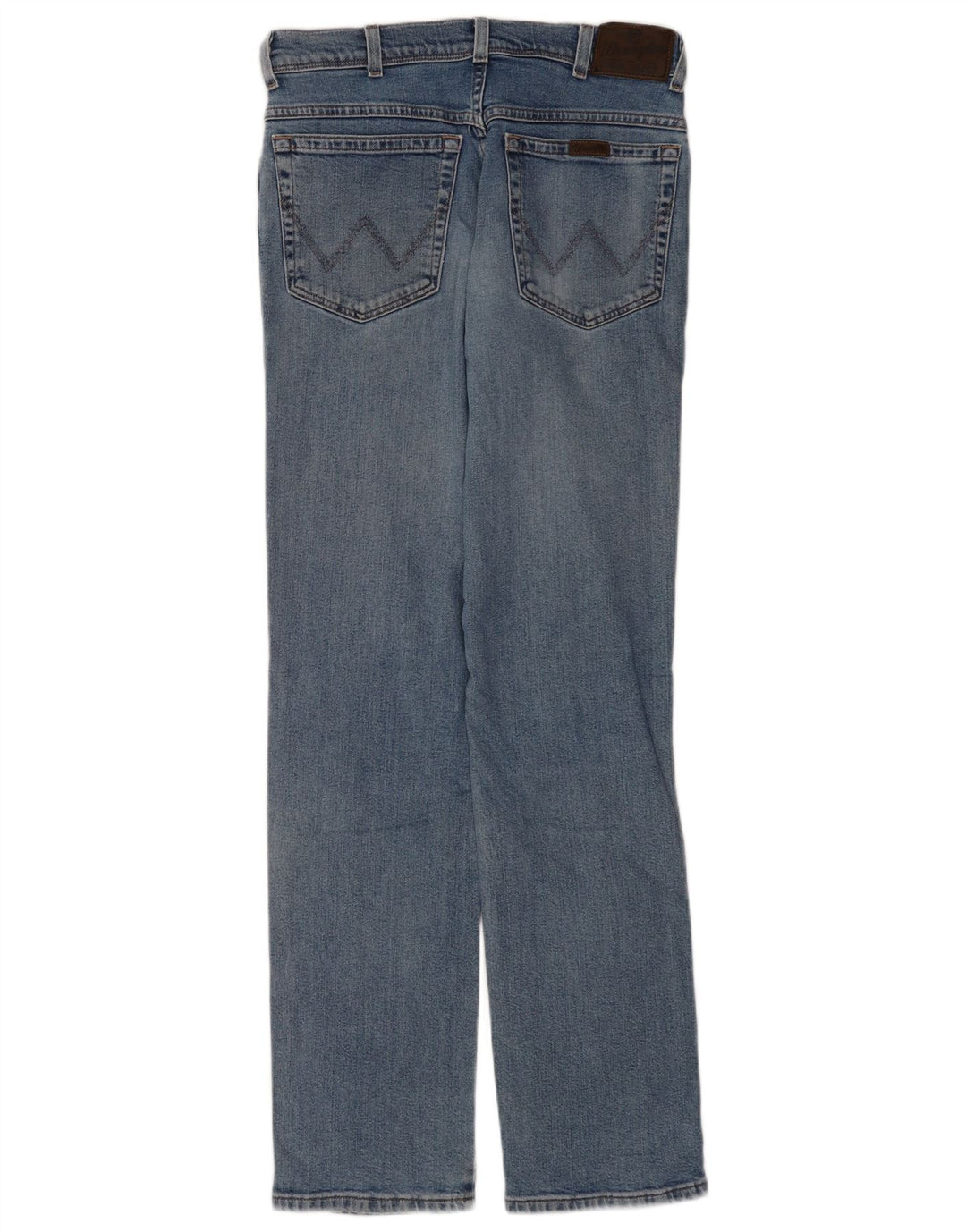 Wrangler Herre Regular Fit Straight Jeans W32 L34 Blå Bomuld