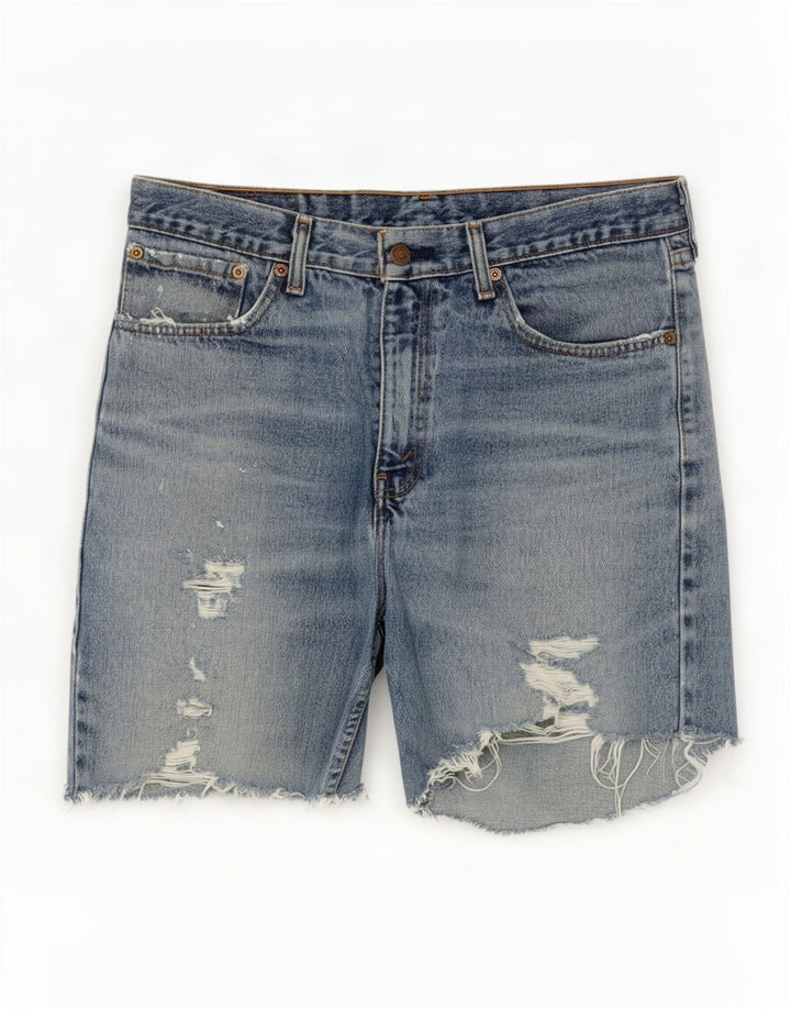 Levi's Herre 751 Distressed Denim Shorts W34 Large Blue